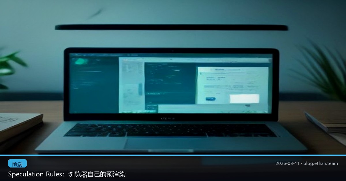 Speculation Rules：浏览器自己的预渲染