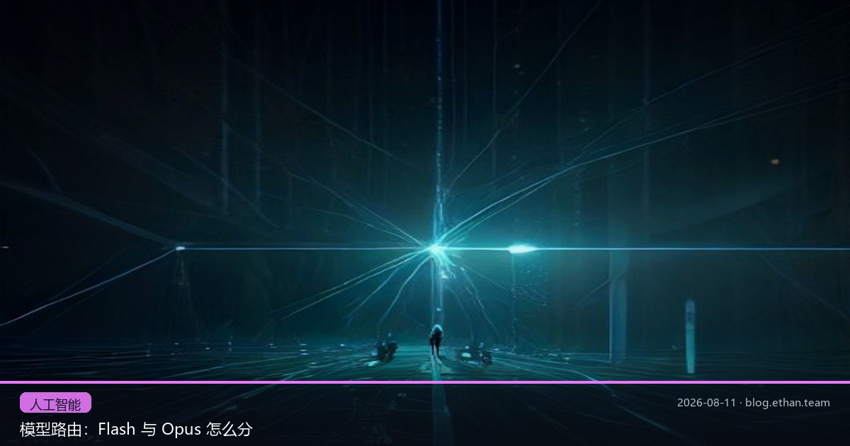 模型路由：Flash 与 Opus 怎么分