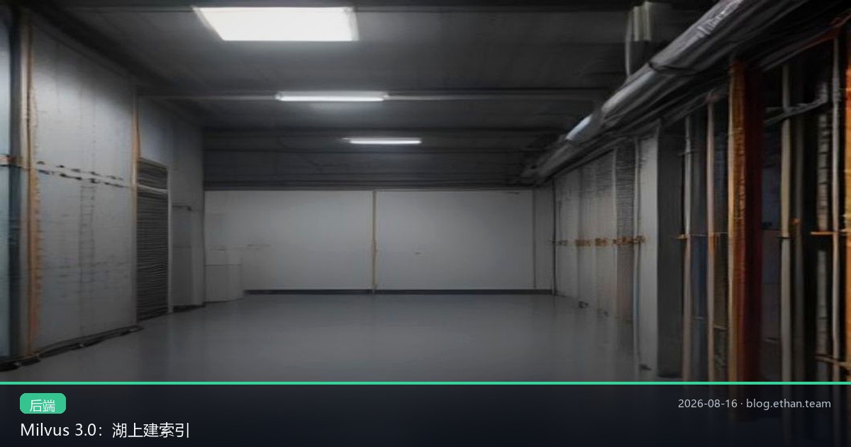 Milvus 3.0：湖上建索引