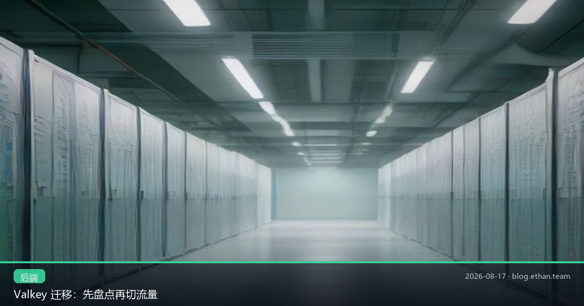 Valkey 迁移：先盘点再切流量