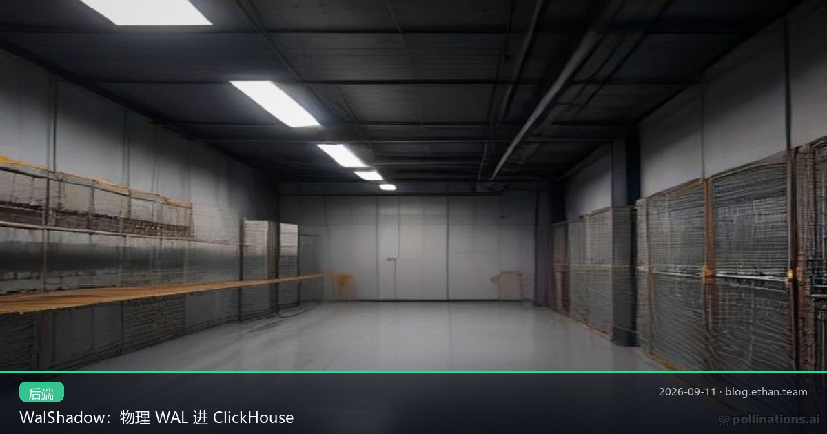 WalShadow：物理 WAL 进 ClickHouse